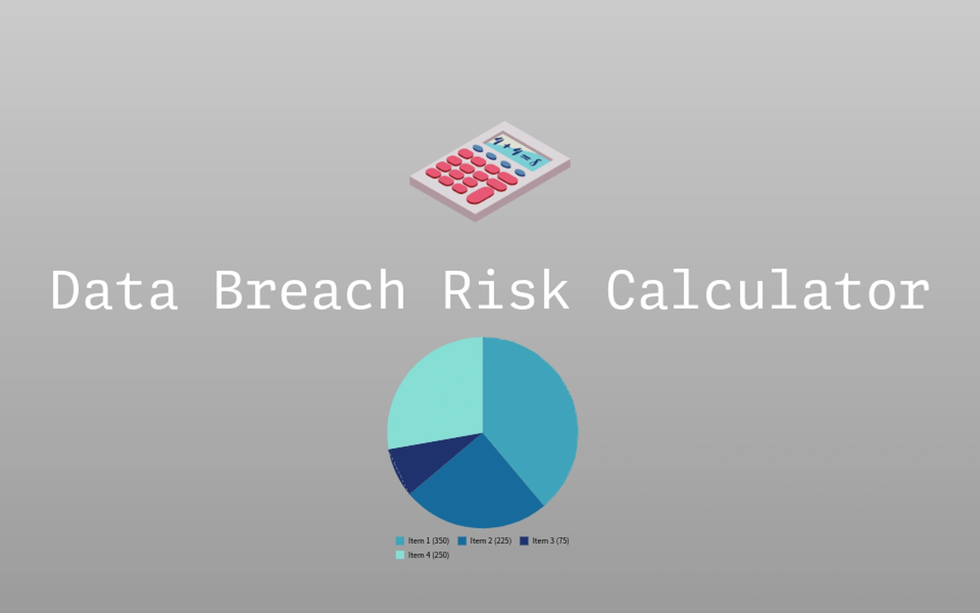 Data breach risk calculator graphic