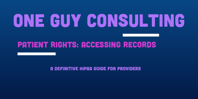 Patient Rights: Accessing Records is what this image beneath the header says.