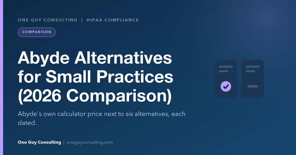 Abyde alternatives cover: Abyde's calculator price next to six alternatives, with published prices