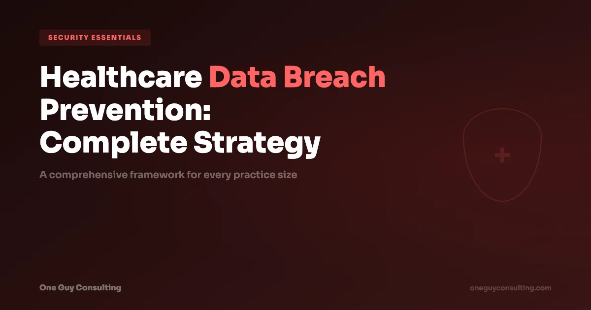 Healthcare Data Breach Prevention Complete Strategy
