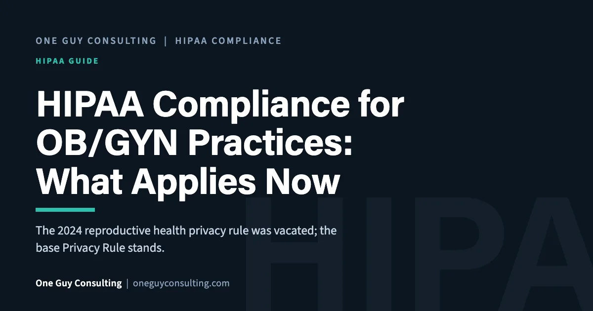 HIPAA compliance for OB/GYN practices cover: partner disclosures, prenatal labs and imaging