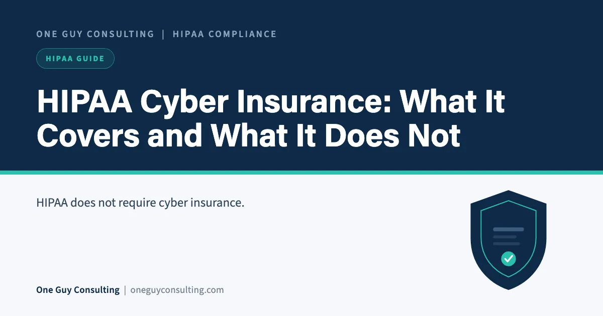 HIPAA cyber insurance cover: what a cyber policy covers, what the application asks