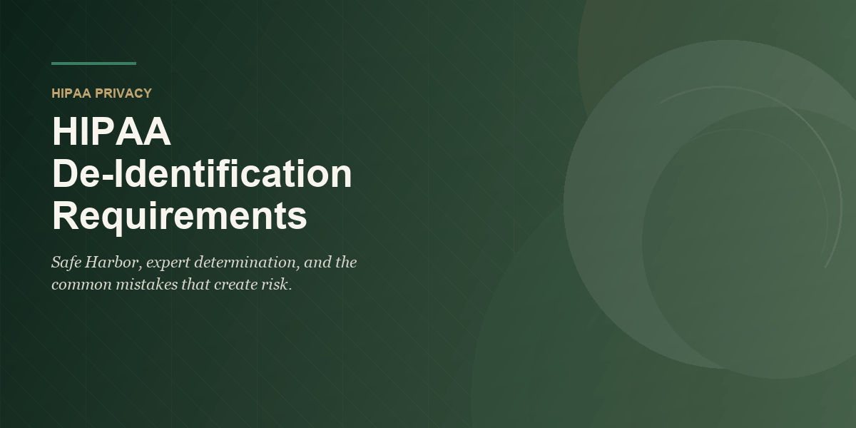 HIPAA de-identification featured image
