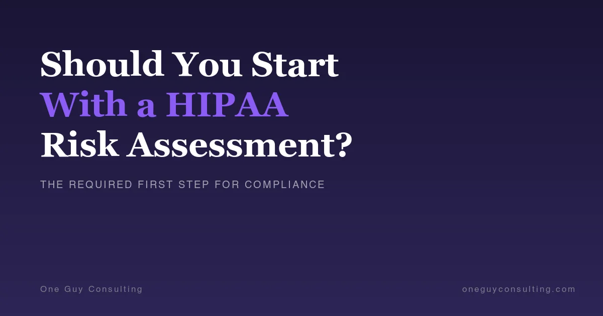 HIPAA security risk assessment guide for small healthcare practices