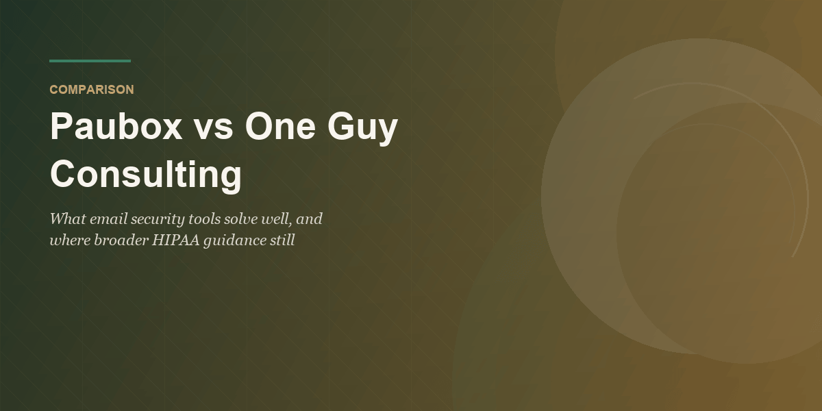 Paubox vs One Guy Consulting (2026) featured image