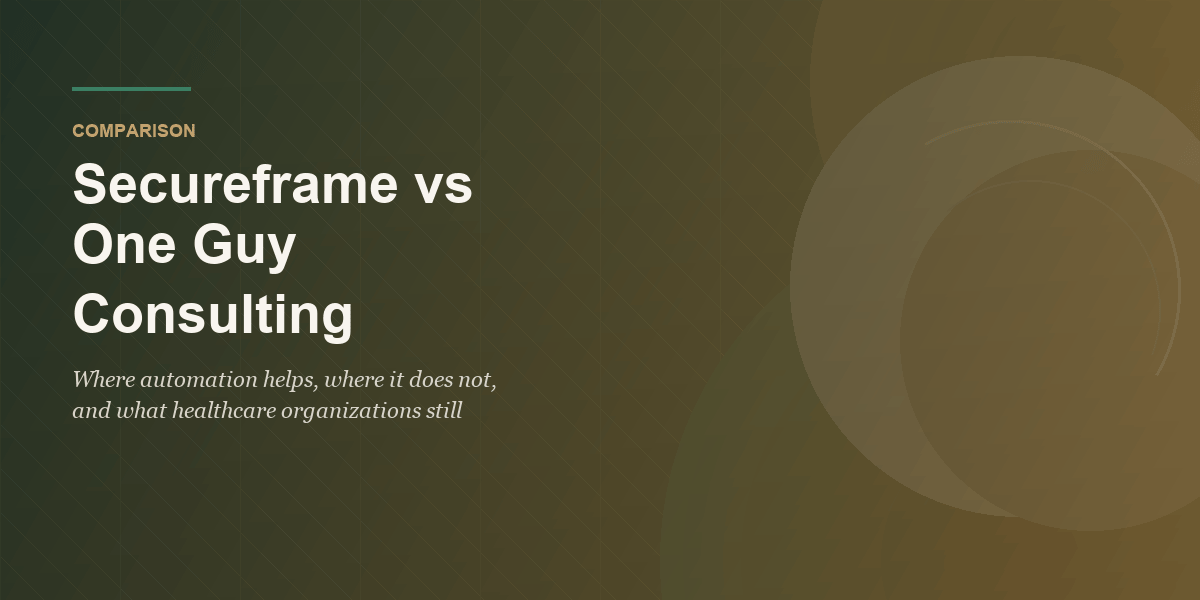 Secureframe vs One Guy Consulting (2026) featured image