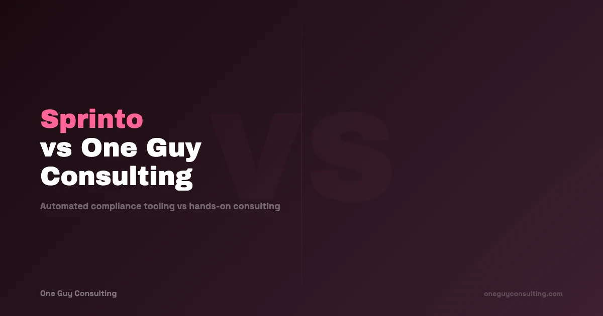 Sprinto vs One Guy Consulting Comparison