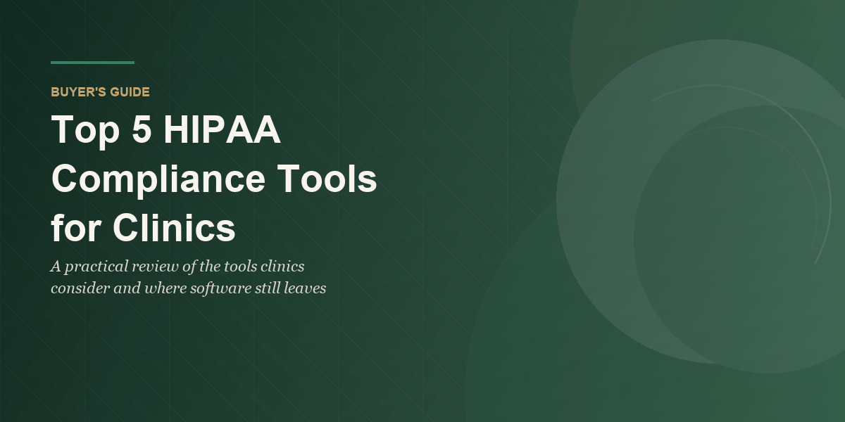 Top 5 HIPAA Compliance Tools for Clinics featured image