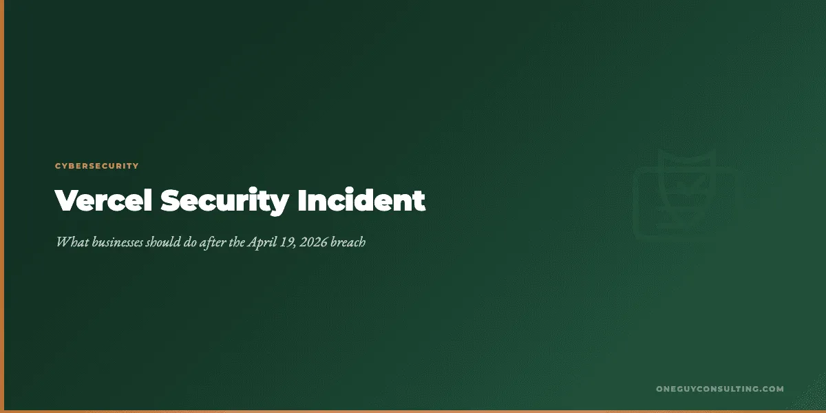 Featured image for Vercel security incident article