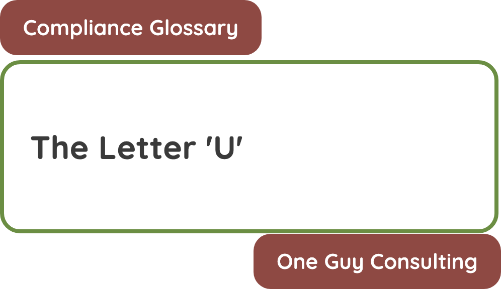 Letter U